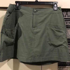 Olive Green Women's Pocket A-Line Skirt